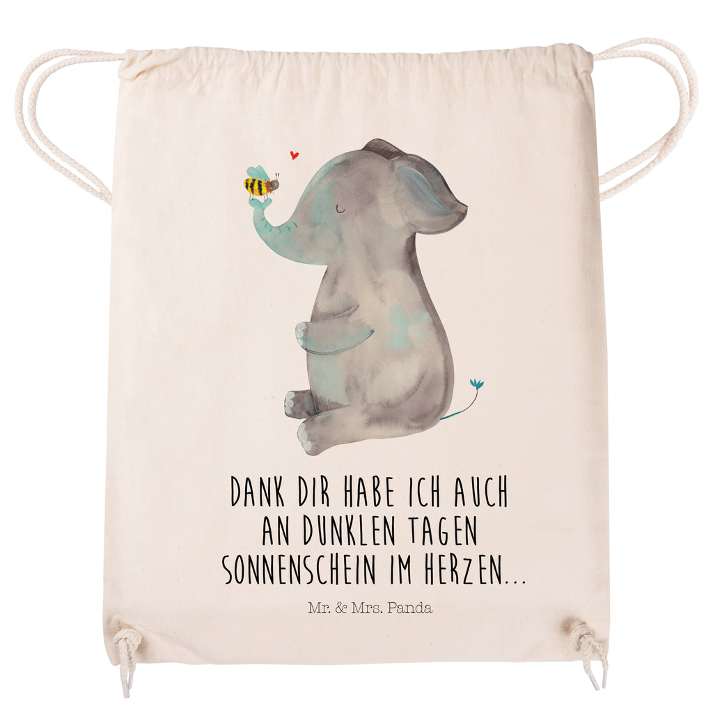 Sportbeutel Elefant & Biene Turnbeutel, Beutel, Sporttasche, Tasche, Stoffbeutel, Tiermotive, Gute Laune, lustige Sprüche, Tiere, Elefant, Biene, Liebe, Liebesbeweis, Jahrestag, Liebesgeschenk, Heiratsantrag, Hochzeitsgeschenk, Liebesspruch