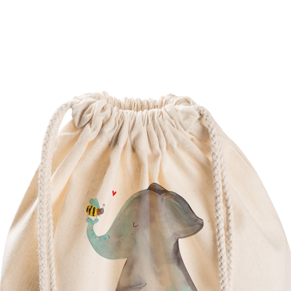 Sportbeutel Elefant & Biene Turnbeutel, Beutel, Sporttasche, Tasche, Stoffbeutel, Tiermotive, Gute Laune, lustige Sprüche, Tiere, Elefant, Biene, Liebe, Liebesbeweis, Jahrestag, Liebesgeschenk, Heiratsantrag, Hochzeitsgeschenk, Liebesspruch