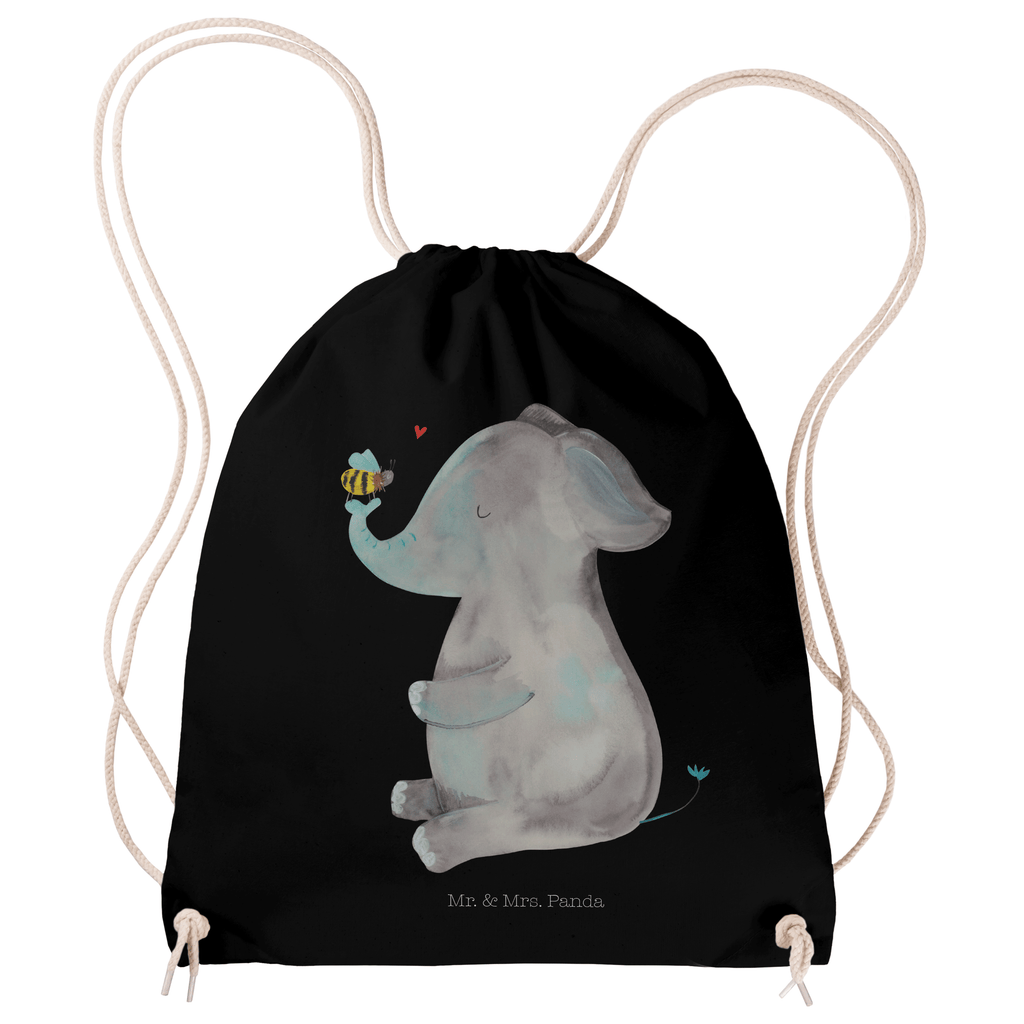 Sportbeutel Elefant & Biene Turnbeutel, Beutel, Sporttasche, Tasche, Stoffbeutel, Tiermotive, Gute Laune, lustige Sprüche, Tiere, Elefant, Biene, Liebe, Liebesbeweis, Jahrestag, Liebesgeschenk, Heiratsantrag, Hochzeitsgeschenk, Liebesspruch