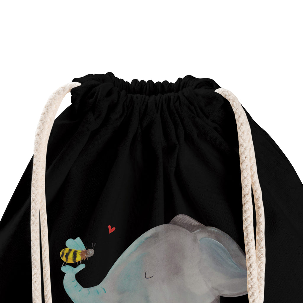 Sportbeutel Elefant & Biene Turnbeutel, Beutel, Sporttasche, Tasche, Stoffbeutel, Tiermotive, Gute Laune, lustige Sprüche, Tiere, Elefant, Biene, Liebe, Liebesbeweis, Jahrestag, Liebesgeschenk, Heiratsantrag, Hochzeitsgeschenk, Liebesspruch