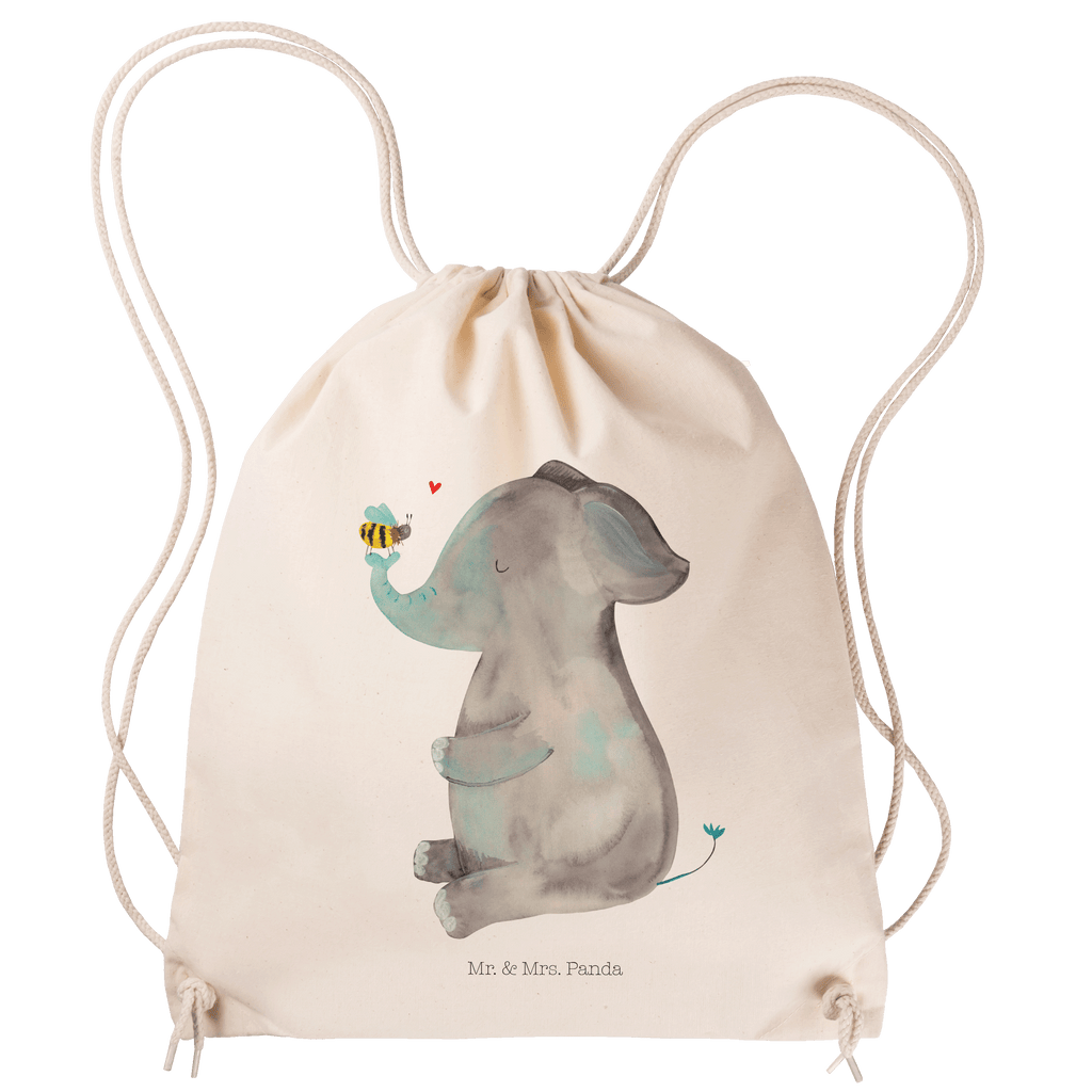 Sportbeutel Elefant & Biene Turnbeutel, Beutel, Sporttasche, Tasche, Stoffbeutel, Tiermotive, Gute Laune, lustige Sprüche, Tiere, Elefant, Biene, Liebe, Liebesbeweis, Jahrestag, Liebesgeschenk, Heiratsantrag, Hochzeitsgeschenk, Liebesspruch