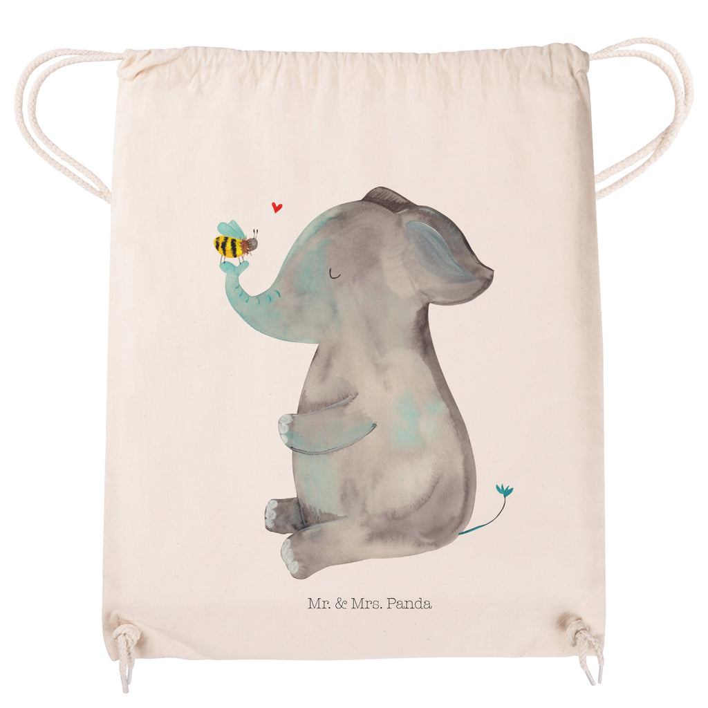 Sportbeutel Elefant & Biene Turnbeutel, Beutel, Sporttasche, Tasche, Stoffbeutel, Tiermotive, Gute Laune, lustige Sprüche, Tiere, Elefant, Biene, Liebe, Liebesbeweis, Jahrestag, Liebesgeschenk, Heiratsantrag, Hochzeitsgeschenk, Liebesspruch