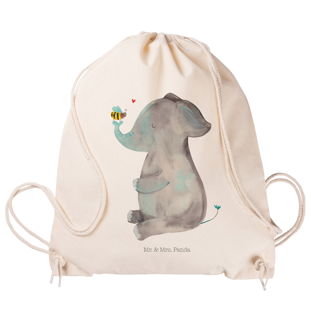 Sportbeutel Elefant & Biene Turnbeutel, Beutel, Sporttasche, Tasche, Stoffbeutel, Tiermotive, Gute Laune, lustige Sprüche, Tiere, Elefant, Biene, Liebe, Liebesbeweis, Jahrestag, Liebesgeschenk, Heiratsantrag, Hochzeitsgeschenk, Liebesspruch