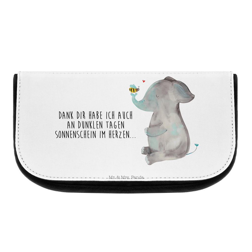 Kosmetiktasche Elefant & Biene Kosmetikbeutel, Kulturtasche, Kulturbeutel, Schminktasche, Make-Up Tasche, Tiermotive, Gute Laune, lustige Sprüche, Tiere, Elefant, Biene, Liebe, Liebesbeweis, Jahrestag, Liebesgeschenk, Heiratsantrag, Hochzeitsgeschenk, Liebesspruch