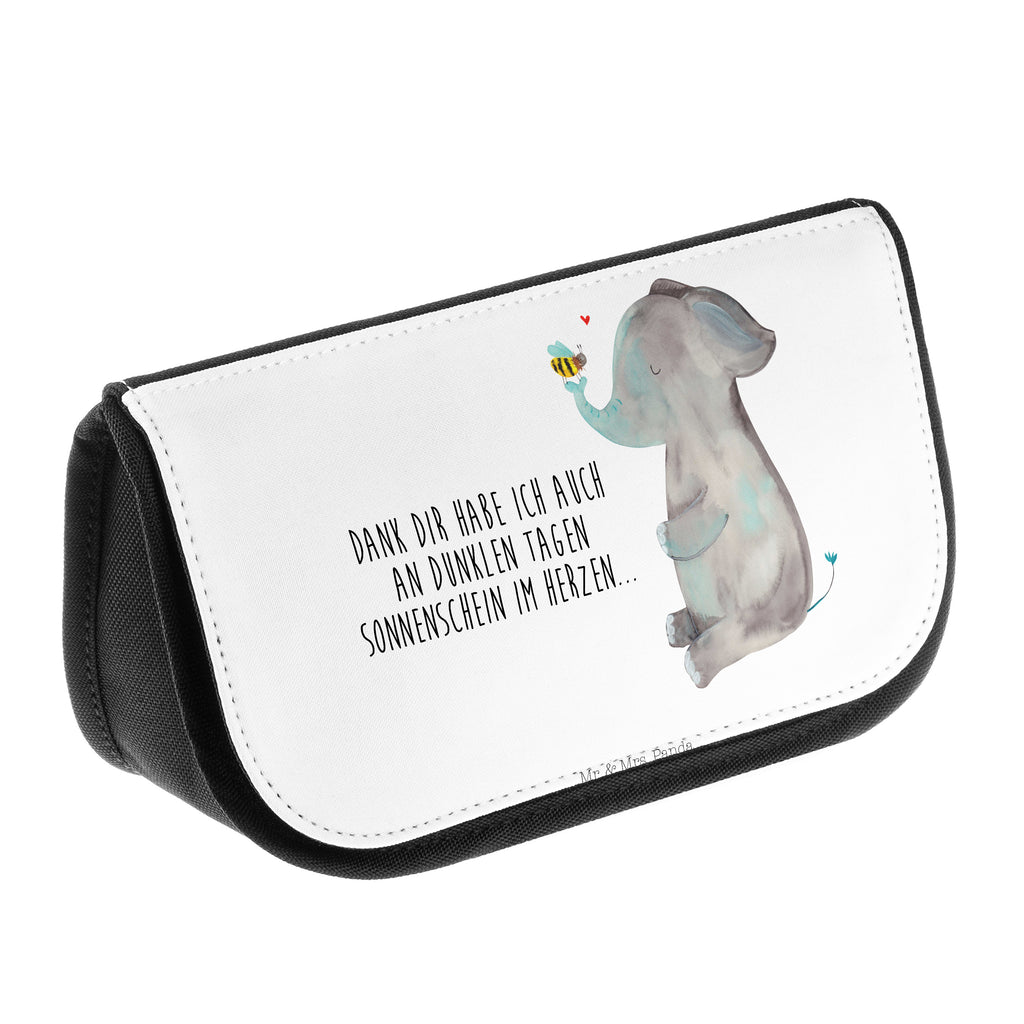 Kosmetiktasche Elefant & Biene Kosmetikbeutel, Kulturtasche, Kulturbeutel, Schminktasche, Make-Up Tasche, Tiermotive, Gute Laune, lustige Sprüche, Tiere, Elefant, Biene, Liebe, Liebesbeweis, Jahrestag, Liebesgeschenk, Heiratsantrag, Hochzeitsgeschenk, Liebesspruch