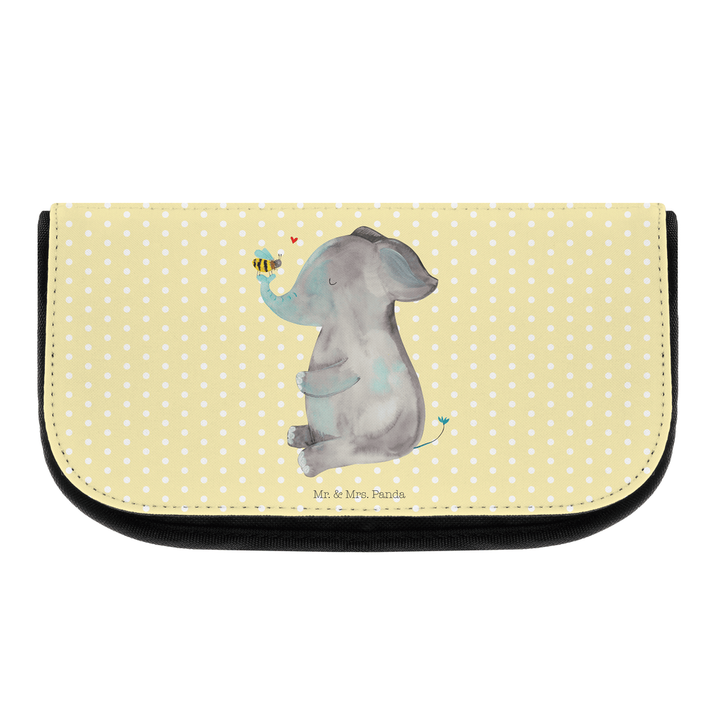 Kosmetiktasche Elefant & Biene Kosmetikbeutel, Kulturtasche, Kulturbeutel, Schminktasche, Make-Up Tasche, Tiermotive, Gute Laune, lustige Sprüche, Tiere, Elefant, Biene, Liebe, Liebesbeweis, Jahrestag, Liebesgeschenk, Heiratsantrag, Hochzeitsgeschenk, Liebesspruch