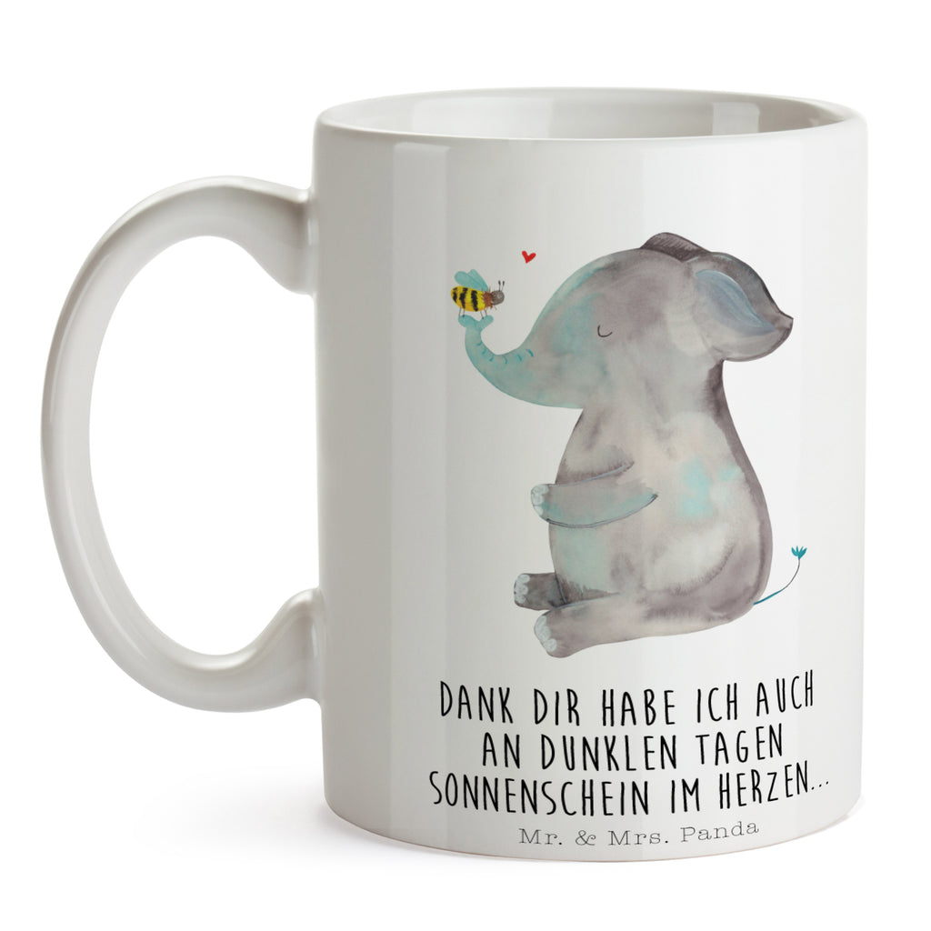 Tasse Elefant & Biene Elefant, Biene, Liebe, Liebesbeweis, Jahrestag, Liebesgeschenk, Heiratsantrag, Hochzeitsgeschenk, Liebesspruch Becher, Kaffeetasse, Kaffeebecher, Tee, Frühstück, Büro  süße Tiermotive, gute Laune, lustige Sprüche, Tiere