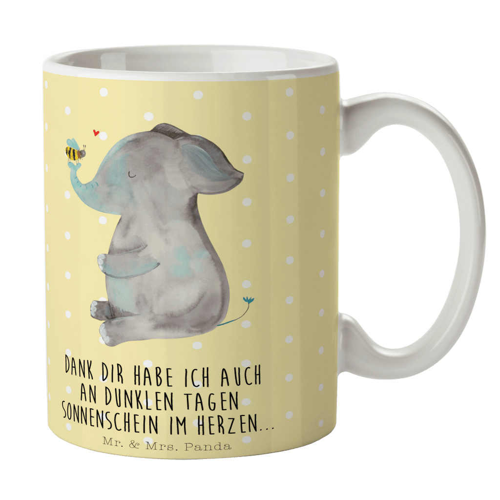 Tasse Elefant & Biene Elefant, Biene, Liebe, Liebesbeweis, Jahrestag, Liebesgeschenk, Heiratsantrag, Hochzeitsgeschenk, Liebesspruch Becher, Kaffeetasse, Kaffeebecher, Tee, Frühstück, Büro  süße Tiermotive, gute Laune, lustige Sprüche, Tiere