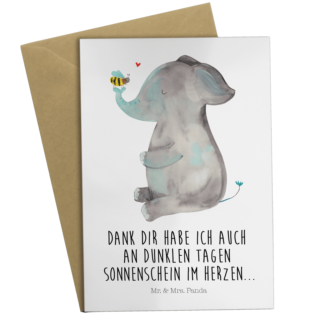 Grußkarte Elefant & Biene Klappkarte, Einladungskarte, Glückwunschkarte, Hochzeitskarte, Geburtstagskarte, Karte, Tiermotive, Gute Laune, lustige Sprüche, Tiere, Elefant, Biene, Liebe, Liebesbeweis, Jahrestag, Liebesgeschenk, Heiratsantrag, Hochzeitsgeschenk, Liebesspruch