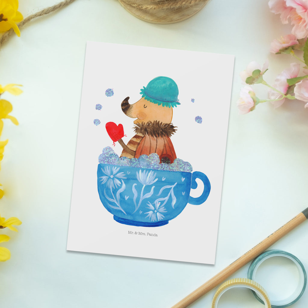 Postkarte Nachtfalter Schaumbad Geschenkkarte, Grußkarte, Karte, Einladung, Ansichtskarte, Geburtstagskarte, Einladungskarte, Dankeskarte, Tiermotive, Gute Laune, lustige Sprüche, Tiere, Nachtfalter, Schaumbad, Badezimmer, Bad, WC, Badezimmerdeko, Baden, Tasse, Träumen, verträumt, Ziele, Zeitmanagement