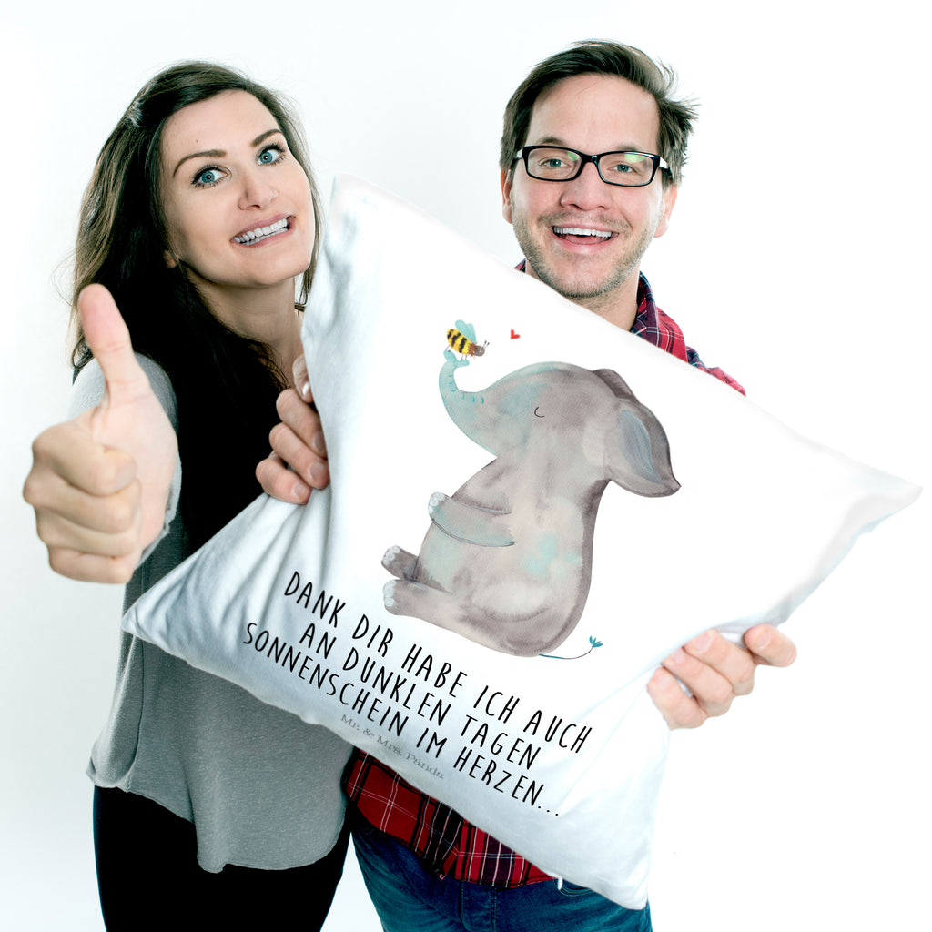 40x40 Kissen Elefant & Biene Kissenhülle, Kopfkissen, Sofakissen, Dekokissen, Motivkissen, Tiermotive, Gute Laune, lustige Sprüche, Tiere, Elefant, Biene, Liebe, Liebesbeweis, Jahrestag, Liebesgeschenk, Heiratsantrag, Hochzeitsgeschenk, Liebesspruch