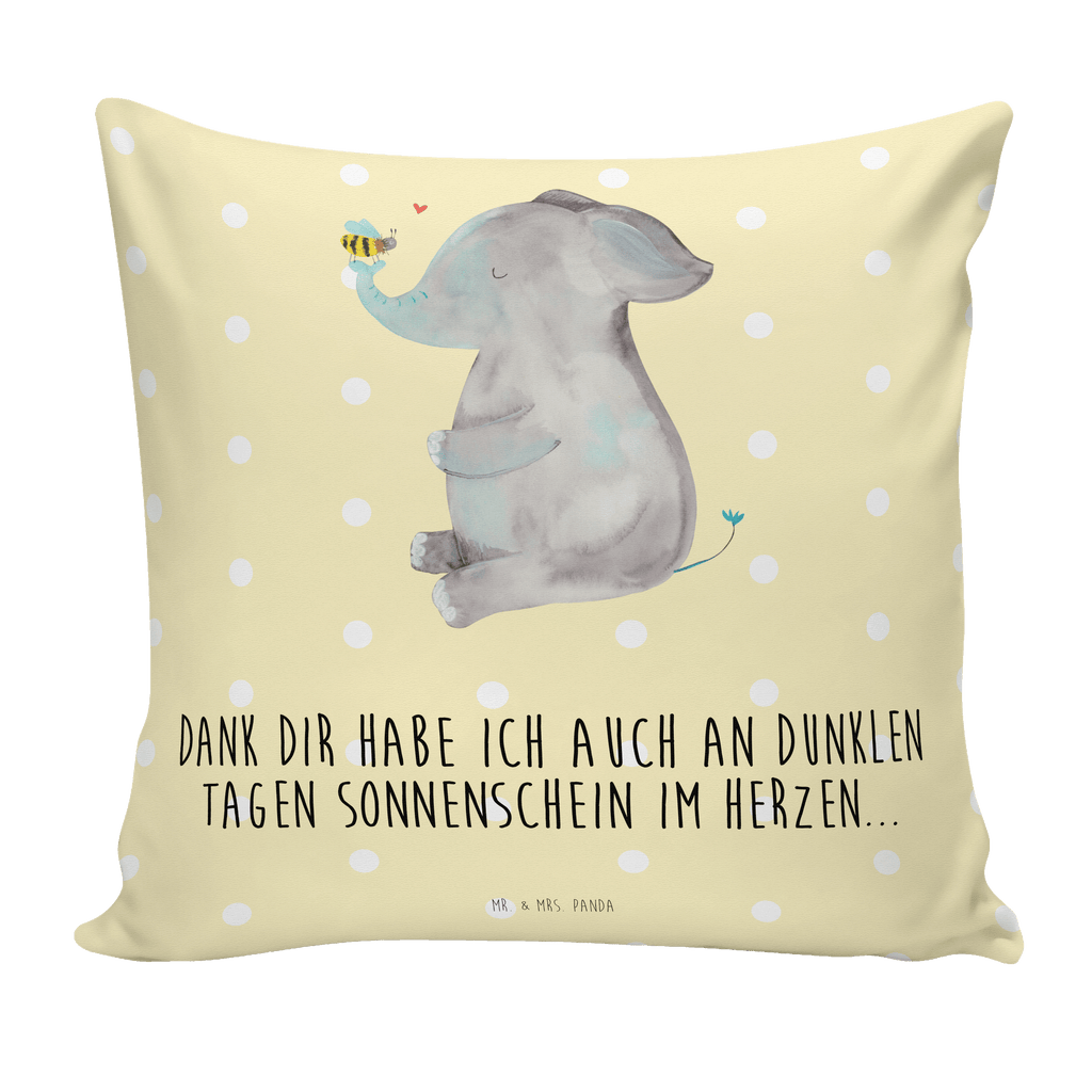 40x40 Kissen Elefant & Biene Kissenhülle, Kopfkissen, Sofakissen, Dekokissen, Motivkissen, Tiermotive, Gute Laune, lustige Sprüche, Tiere, Elefant, Biene, Liebe, Liebesbeweis, Jahrestag, Liebesgeschenk, Heiratsantrag, Hochzeitsgeschenk, Liebesspruch