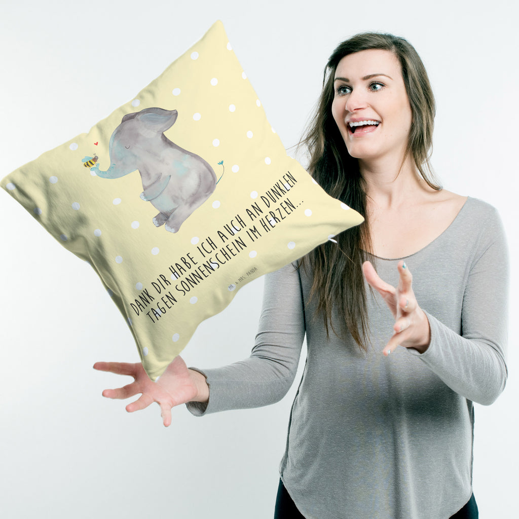 40x40 Kissen Elefant & Biene Kissenhülle, Kopfkissen, Sofakissen, Dekokissen, Motivkissen, Tiermotive, Gute Laune, lustige Sprüche, Tiere, Elefant, Biene, Liebe, Liebesbeweis, Jahrestag, Liebesgeschenk, Heiratsantrag, Hochzeitsgeschenk, Liebesspruch