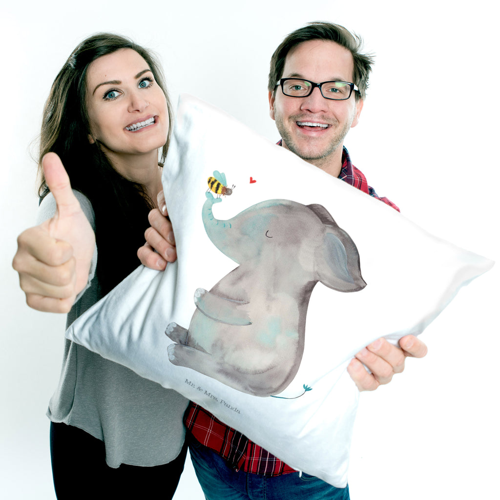 40x40 Kissen Elefant & Biene Kissenhülle, Kopfkissen, Sofakissen, Dekokissen, Motivkissen, Tiermotive, Gute Laune, lustige Sprüche, Tiere, Elefant, Biene, Liebe, Liebesbeweis, Jahrestag, Liebesgeschenk, Heiratsantrag, Hochzeitsgeschenk, Liebesspruch