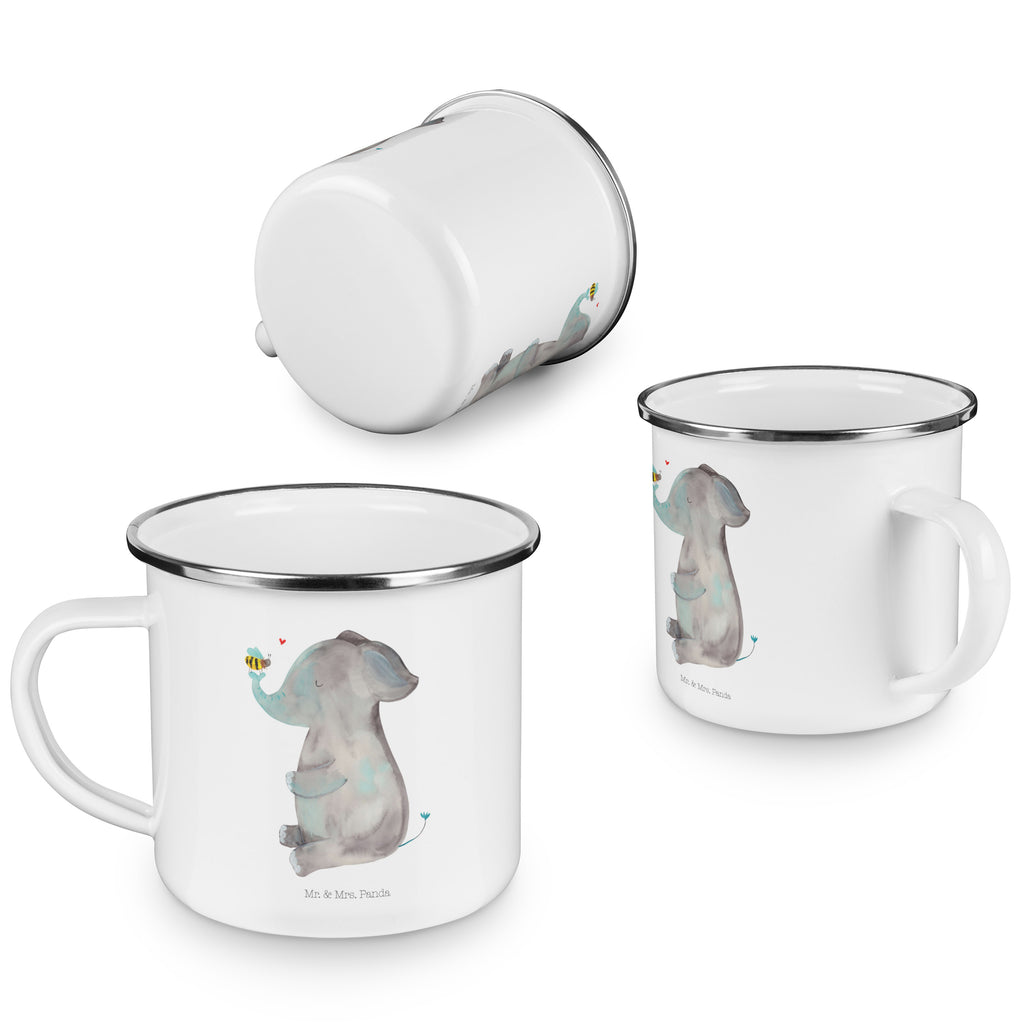 Camping Emaille Tasse Elefant & Biene Campingtasse, Trinkbecher, Metalltasse, Outdoor Tasse, Emaille Trinkbecher, Blechtasse Outdoor, Emaille Campingbecher, Edelstahl Trinkbecher, Metalltasse für Camping, Kaffee Blechtasse, Camping Tasse Metall, Tiermotive, Gute Laune, lustige Sprüche, Tiere, Elefant, Biene, Liebe, Liebesbeweis, Jahrestag, Liebesgeschenk, Heiratsantrag, Hochzeitsgeschenk, Liebesspruch
