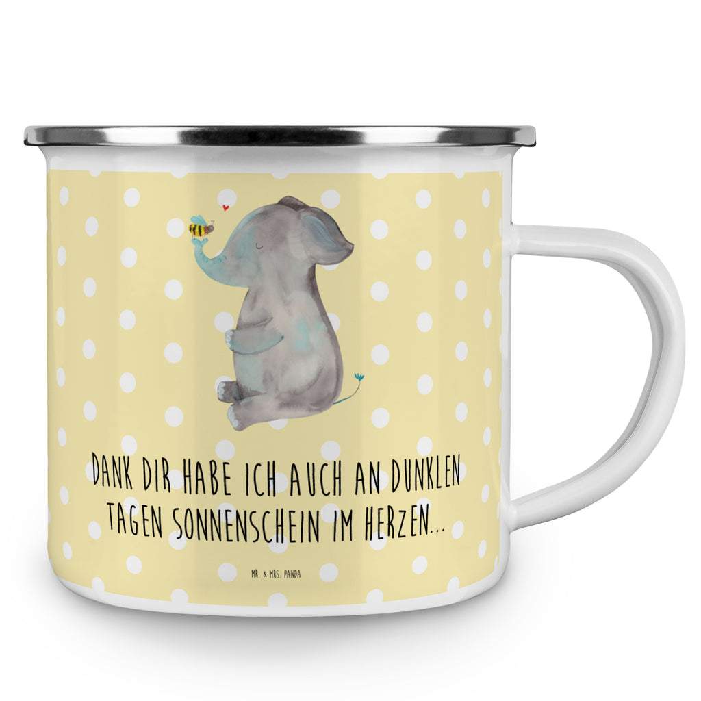 Camping Emaille Tasse Elefant & Biene Campingtasse, Trinkbecher, Metalltasse, Outdoor Tasse, Emaille Trinkbecher, Blechtasse Outdoor, Emaille Campingbecher, Edelstahl Trinkbecher, Metalltasse für Camping, Kaffee Blechtasse, Camping Tasse Metall, Tiermotive, Gute Laune, lustige Sprüche, Tiere, Elefant, Biene, Liebe, Liebesbeweis, Jahrestag, Liebesgeschenk, Heiratsantrag, Hochzeitsgeschenk, Liebesspruch