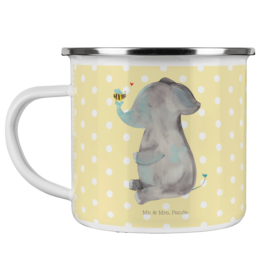 Camping Emaille Tasse Elefant & Biene Campingtasse, Trinkbecher, Metalltasse, Outdoor Tasse, Emaille Trinkbecher, Blechtasse Outdoor, Emaille Campingbecher, Edelstahl Trinkbecher, Metalltasse für Camping, Kaffee Blechtasse, Camping Tasse Metall, Tiermotive, Gute Laune, lustige Sprüche, Tiere, Elefant, Biene, Liebe, Liebesbeweis, Jahrestag, Liebesgeschenk, Heiratsantrag, Hochzeitsgeschenk, Liebesspruch