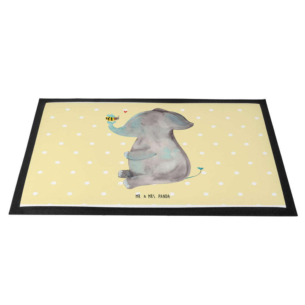 Fußmatte Elefant & Biene Elefant, Biene, Liebe, Liebesbeweis, Jahrestag, Liebesgeschenk, Heiratsantrag, Hochzeitsgeschenk, Liebesspruch Türvorleger, Schmutzmatte, Fußabtreter, Matte, Schmutzfänger, Fußabstreifer, Schmutzfangmatte, Türmatte, Motivfußmatte,  Haustürmatte, Vorleger  süße Tiermotive, gute Laune, lustige Sprüche, Tiere