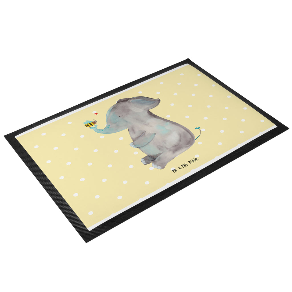 Fußmatte Elefant & Biene Elefant, Biene, Liebe, Liebesbeweis, Jahrestag, Liebesgeschenk, Heiratsantrag, Hochzeitsgeschenk, Liebesspruch Türvorleger, Schmutzmatte, Fußabtreter, Matte, Schmutzfänger, Fußabstreifer, Schmutzfangmatte, Türmatte, Motivfußmatte,  Haustürmatte, Vorleger  süße Tiermotive, gute Laune, lustige Sprüche, Tiere