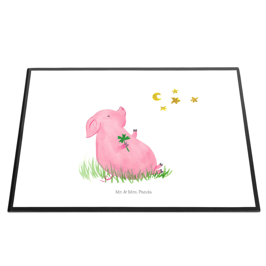 Schreibtischunterlage Glücksschwein Schreibunterlage, Schreibtischauflage, Bürobedarf, Büroartikel, Schreibwaren, Schreibtisch Unterlagen, Schreibtischunterlage Groß, Tiermotive, Gute Laune, lustige Sprüche, Tiere, Glücksschwein. Glück, Schwein, Schweinchen, Sterne, Sernchen, Ziele, Träume, Motivation, Glücksbringer