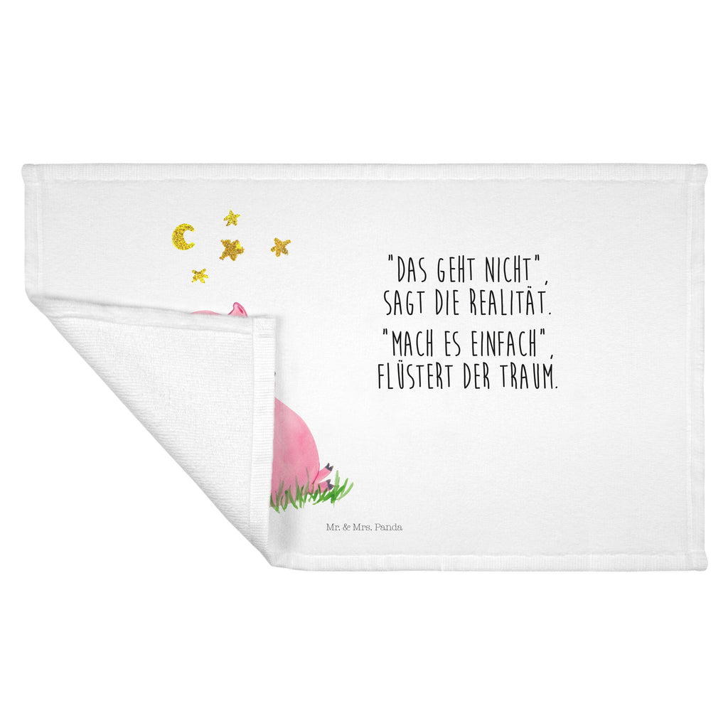 Gäste Handtuch Glücksschwein Gästetuch, Reisehandtuch, Sport Handtuch, Frottier, Kinder Handtuch, Tiermotive, Gute Laune, lustige Sprüche, Tiere, Glücksschwein. Glück, Schwein, Schweinchen, Sterne, Sernchen, Ziele, Träume, Motivation, Glücksbringer