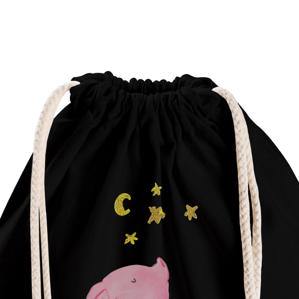 Sportbeutel Glücksschwein Turnbeutel, Beutel, Sporttasche, Tasche, Stoffbeutel, Tiermotive, Gute Laune, lustige Sprüche, Tiere, Glücksschwein. Glück, Schwein, Schweinchen, Sterne, Sernchen, Ziele, Träume, Motivation, Glücksbringer