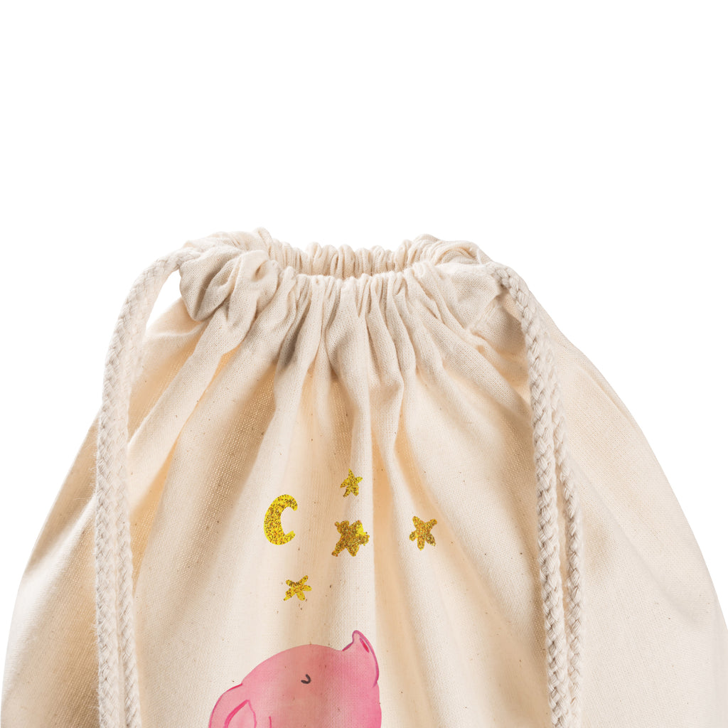 Sportbeutel Glücksschwein Turnbeutel, Beutel, Sporttasche, Tasche, Stoffbeutel, Tiermotive, Gute Laune, lustige Sprüche, Tiere, Glücksschwein. Glück, Schwein, Schweinchen, Sterne, Sernchen, Ziele, Träume, Motivation, Glücksbringer