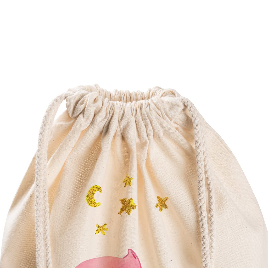 Sportbeutel Glücksschwein Turnbeutel, Beutel, Sporttasche, Tasche, Stoffbeutel, Tiermotive, Gute Laune, lustige Sprüche, Tiere, Glücksschwein. Glück, Schwein, Schweinchen, Sterne, Sernchen, Ziele, Träume, Motivation, Glücksbringer