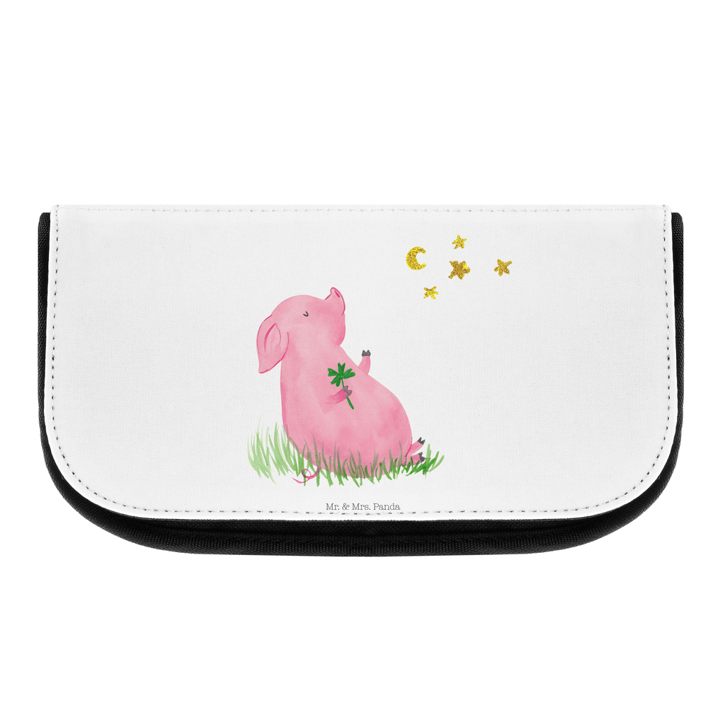 Kosmetiktasche Glücksschwein Kosmetikbeutel, Kulturtasche, Kulturbeutel, Schminktasche, Make-Up Tasche, Tiermotive, Gute Laune, lustige Sprüche, Tiere, Glücksschwein. Glück, Schwein, Schweinchen, Sterne, Sernchen, Ziele, Träume, Motivation, Glücksbringer