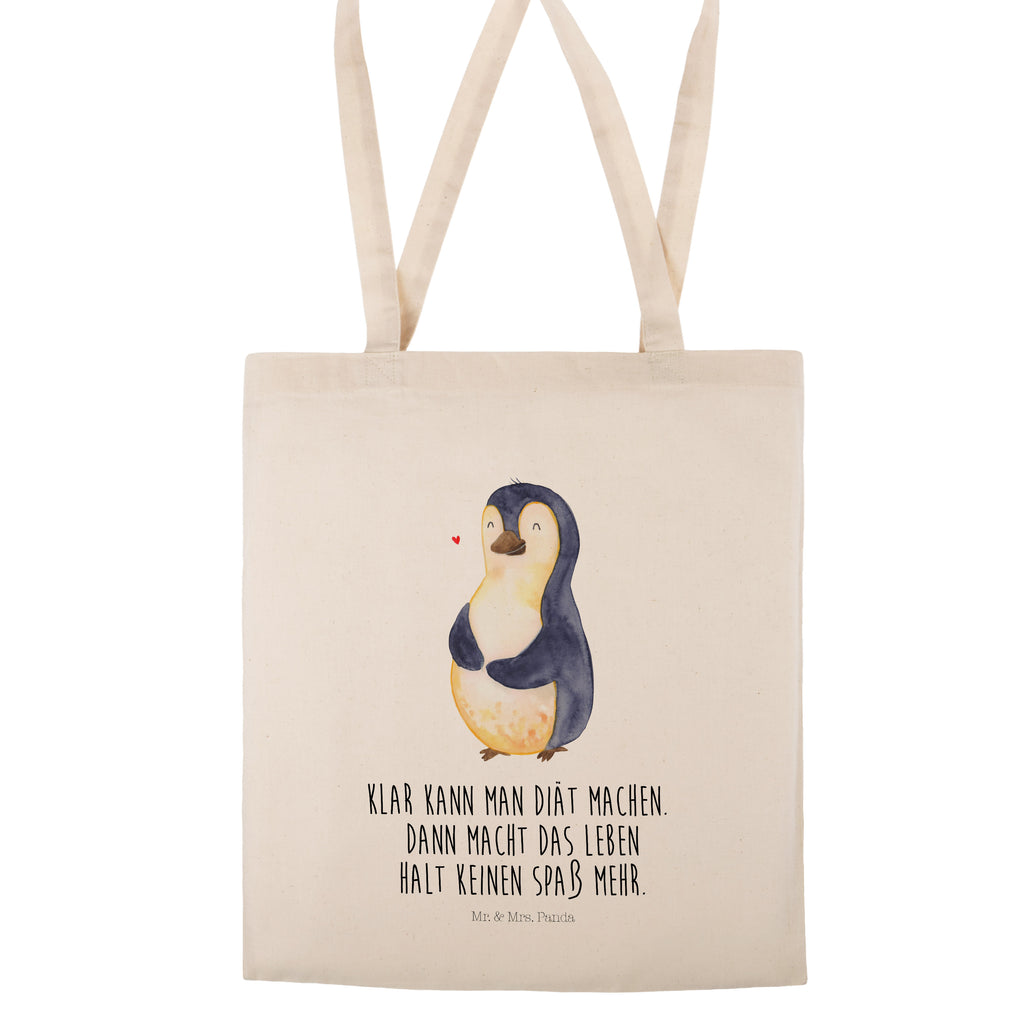 Tragetasche Pinguin Diät Beuteltasche, Beutel, Einkaufstasche, Jutebeutel, Stoffbeutel, Pinguin, Pinguine, Diät, Abnehmen, Abspecken, Gewicht, Motivation, Selbstliebe, Körperliebe, Selbstrespekt