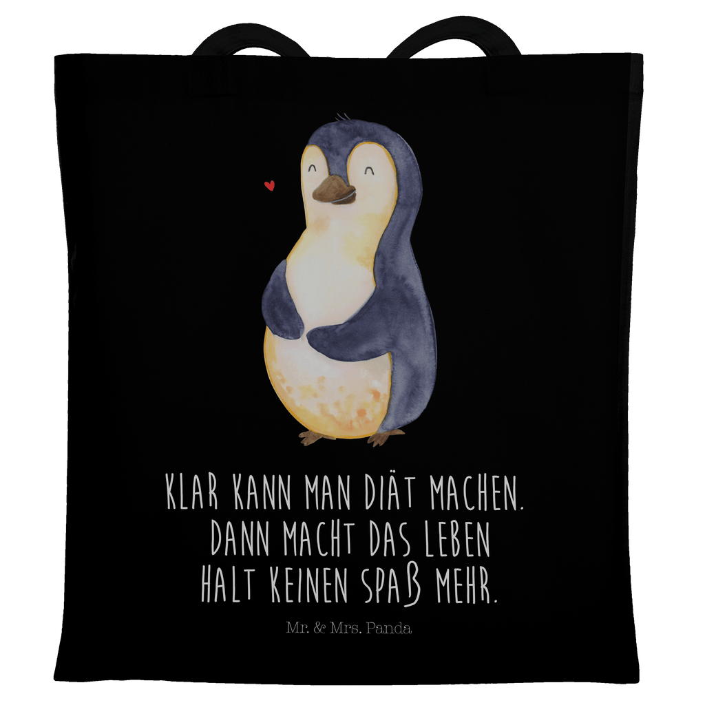 Tragetasche Pinguin Diät Beuteltasche, Beutel, Einkaufstasche, Jutebeutel, Stoffbeutel, Pinguin, Pinguine, Diät, Abnehmen, Abspecken, Gewicht, Motivation, Selbstliebe, Körperliebe, Selbstrespekt
