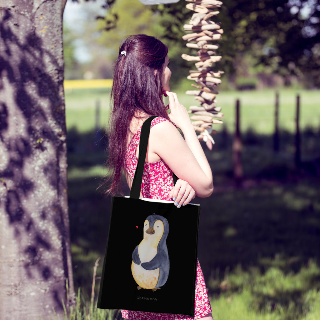 Tragetasche Pinguin Diät Beuteltasche, Beutel, Einkaufstasche, Jutebeutel, Stoffbeutel, Pinguin, Pinguine, Diät, Abnehmen, Abspecken, Gewicht, Motivation, Selbstliebe, Körperliebe, Selbstrespekt