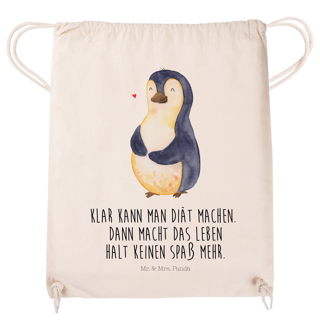 Sportbeutel Pinguin Diät Turnbeutel, Beutel, Sporttasche, Tasche, Stoffbeutel, Pinguin, Pinguine, Diät, Abnehmen, Abspecken, Gewicht, Motivation, Selbstliebe, Körperliebe, Selbstrespekt