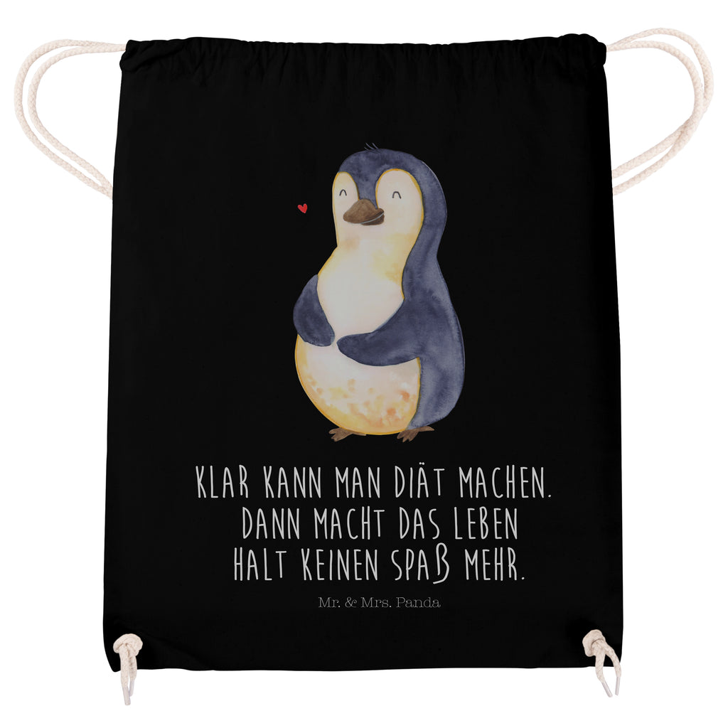 Sportbeutel Pinguin Diät Turnbeutel, Beutel, Sporttasche, Tasche, Stoffbeutel, Pinguin, Pinguine, Diät, Abnehmen, Abspecken, Gewicht, Motivation, Selbstliebe, Körperliebe, Selbstrespekt