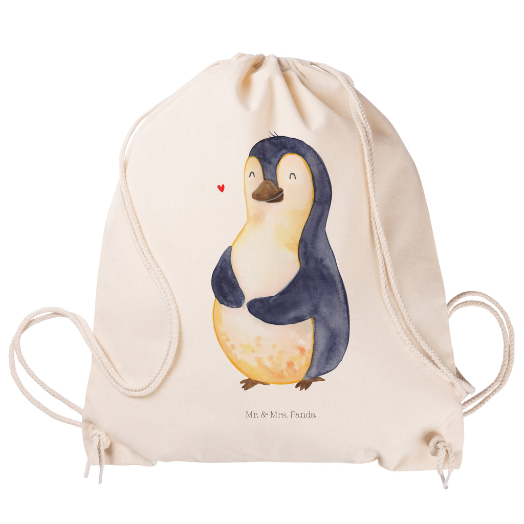 Sportbeutel Pinguin Diät Turnbeutel, Beutel, Sporttasche, Tasche, Stoffbeutel, Pinguin, Pinguine, Diät, Abnehmen, Abspecken, Gewicht, Motivation, Selbstliebe, Körperliebe, Selbstrespekt