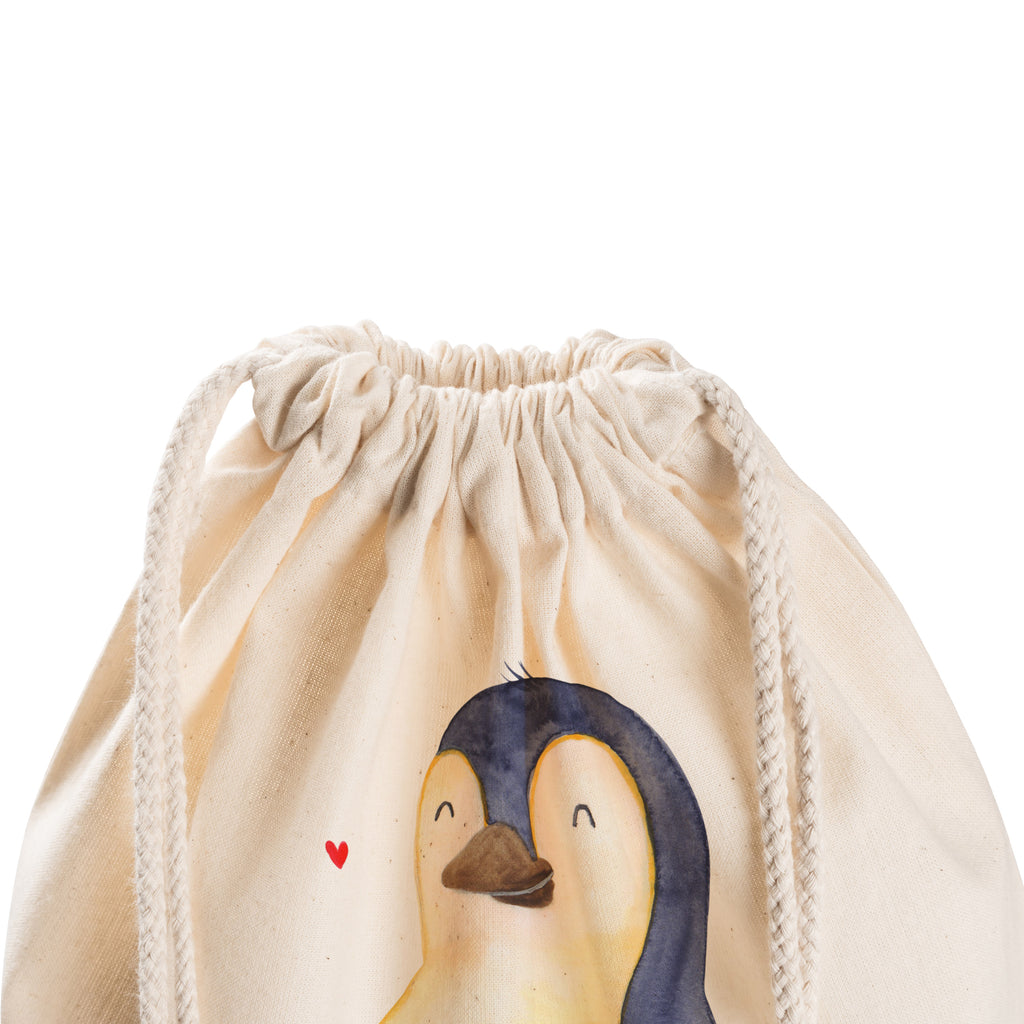 Sportbeutel Pinguin Diät Turnbeutel, Beutel, Sporttasche, Tasche, Stoffbeutel, Pinguin, Pinguine, Diät, Abnehmen, Abspecken, Gewicht, Motivation, Selbstliebe, Körperliebe, Selbstrespekt
