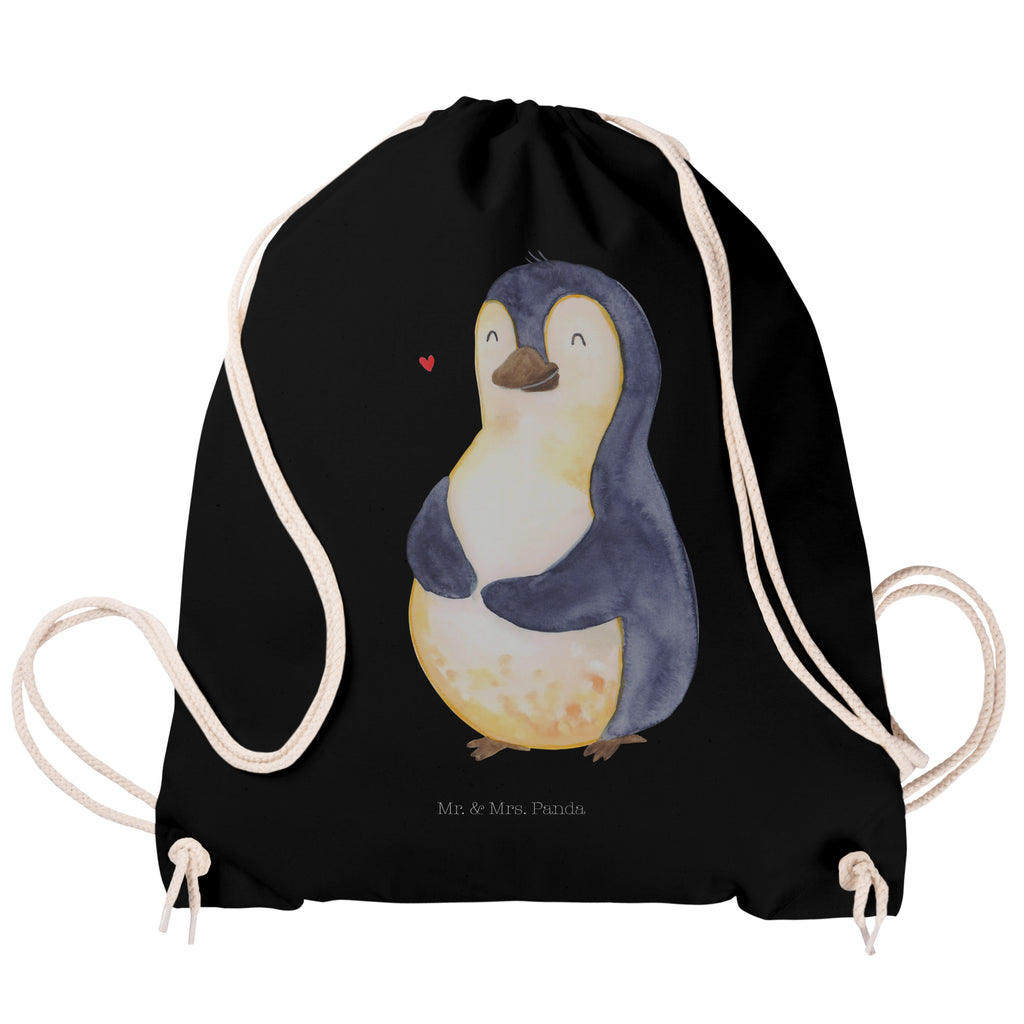Sportbeutel Pinguin Diät Turnbeutel, Beutel, Sporttasche, Tasche, Stoffbeutel, Pinguin, Pinguine, Diät, Abnehmen, Abspecken, Gewicht, Motivation, Selbstliebe, Körperliebe, Selbstrespekt