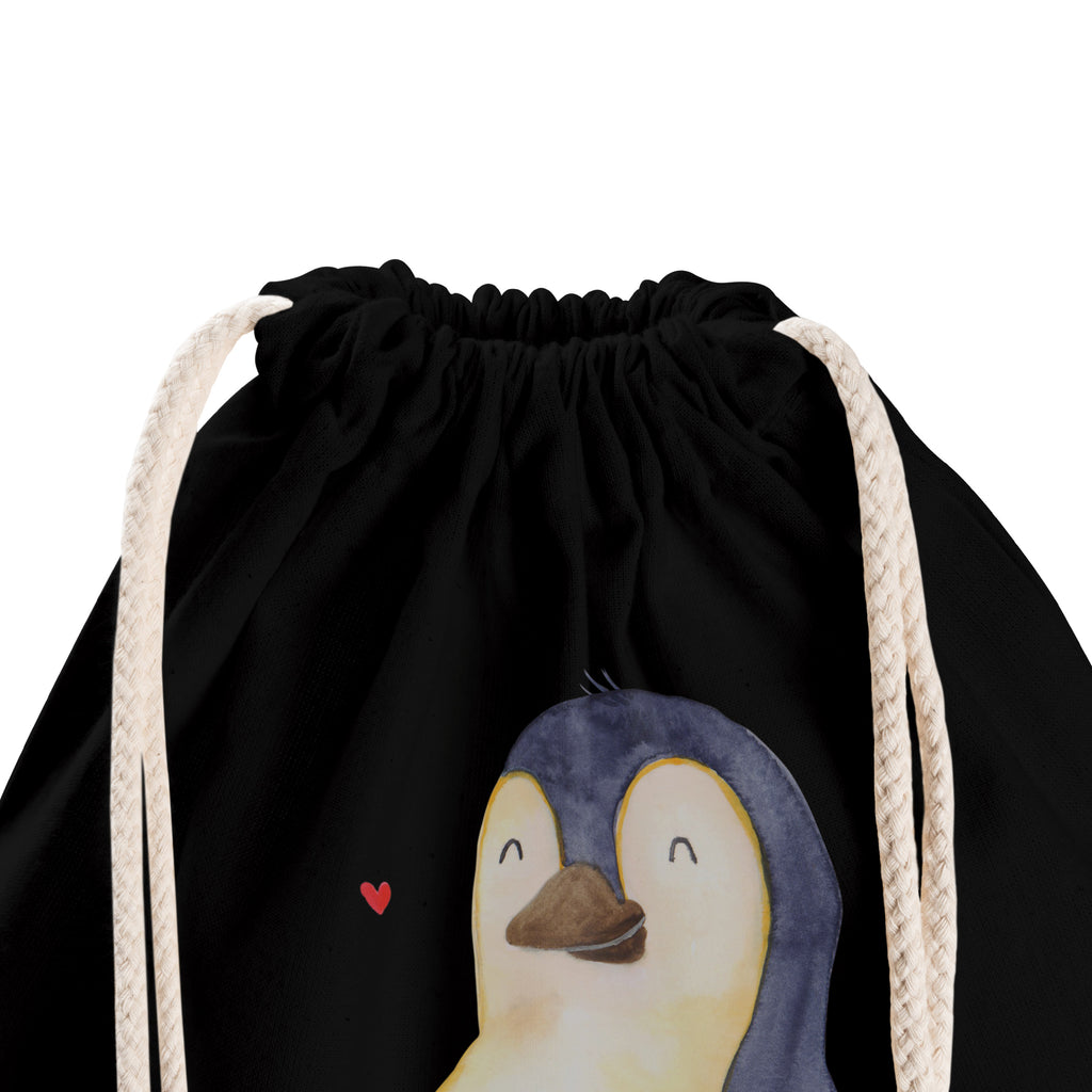 Sportbeutel Pinguin Diät Turnbeutel, Beutel, Sporttasche, Tasche, Stoffbeutel, Pinguin, Pinguine, Diät, Abnehmen, Abspecken, Gewicht, Motivation, Selbstliebe, Körperliebe, Selbstrespekt