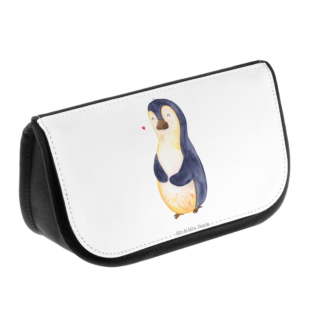 Kosmetiktasche Pinguin Diät Kosmetikbeutel, Kulturtasche, Kulturbeutel, Schminktasche, Make-Up Tasche, Pinguin, Pinguine, Diät, Abnehmen, Abspecken, Gewicht, Motivation, Selbstliebe, Körperliebe, Selbstrespekt
