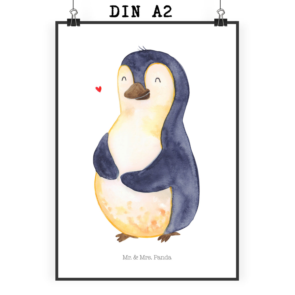 Poster Pinguin Diät Poster, Wandposter, Bild, Wanddeko, Küchenposter, Kinderposter, Wanddeko Bild, Raumdekoration, Wanddekoration, Handgemaltes Poster, Mr. & Mrs. Panda Poster, Designposter, Kunstdruck, Posterdruck, Pinguin, Pinguine, Diät, Abnehmen, Abspecken, Gewicht, Motivation, Selbstliebe, Körperliebe, Selbstrespekt