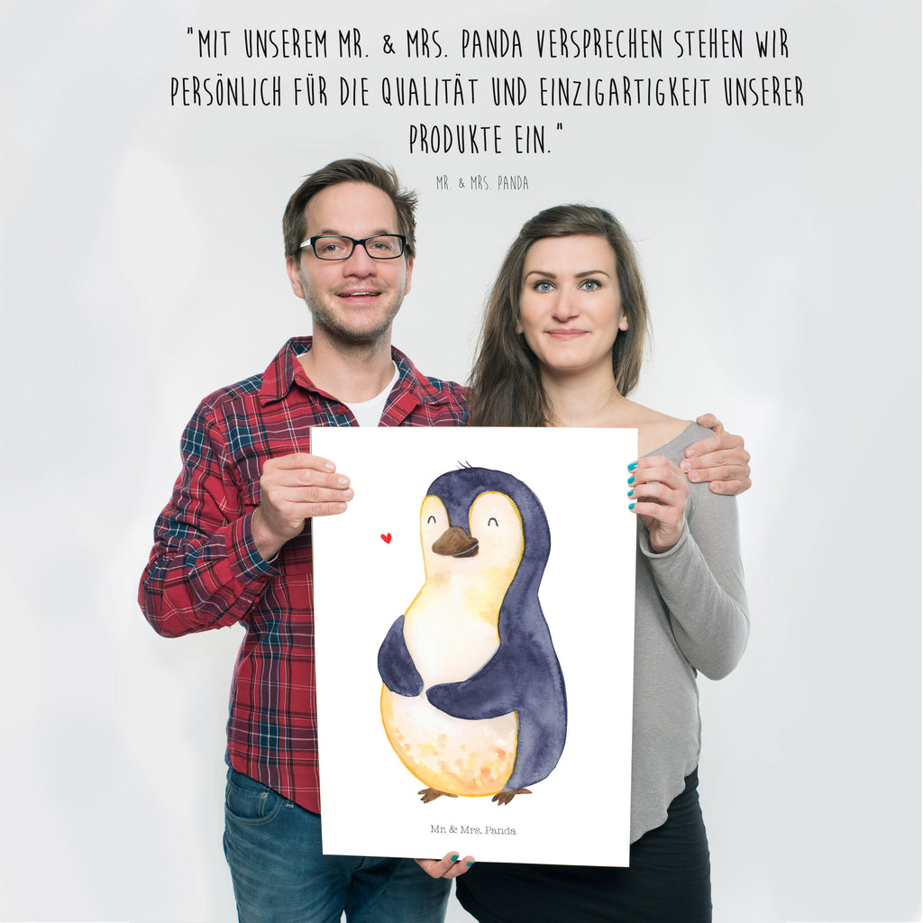Poster Pinguin Diät Poster, Wandposter, Bild, Wanddeko, Küchenposter, Kinderposter, Wanddeko Bild, Raumdekoration, Wanddekoration, Handgemaltes Poster, Mr. & Mrs. Panda Poster, Designposter, Kunstdruck, Posterdruck, Pinguin, Pinguine, Diät, Abnehmen, Abspecken, Gewicht, Motivation, Selbstliebe, Körperliebe, Selbstrespekt