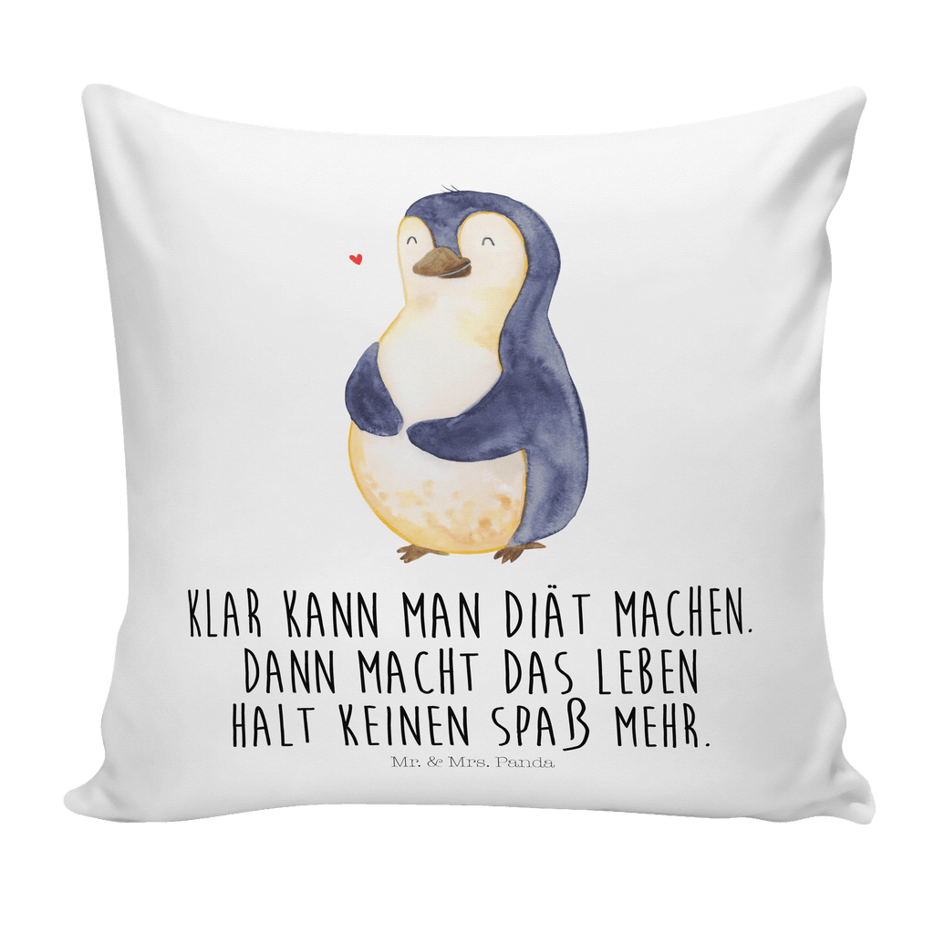 40x40 Kissen Pinguin Diät Kissenhülle, Kopfkissen, Sofakissen, Dekokissen, Motivkissen, Pinguin, Pinguine, Diät, Abnehmen, Abspecken, Gewicht, Motivation, Selbstliebe, Körperliebe, Selbstrespekt