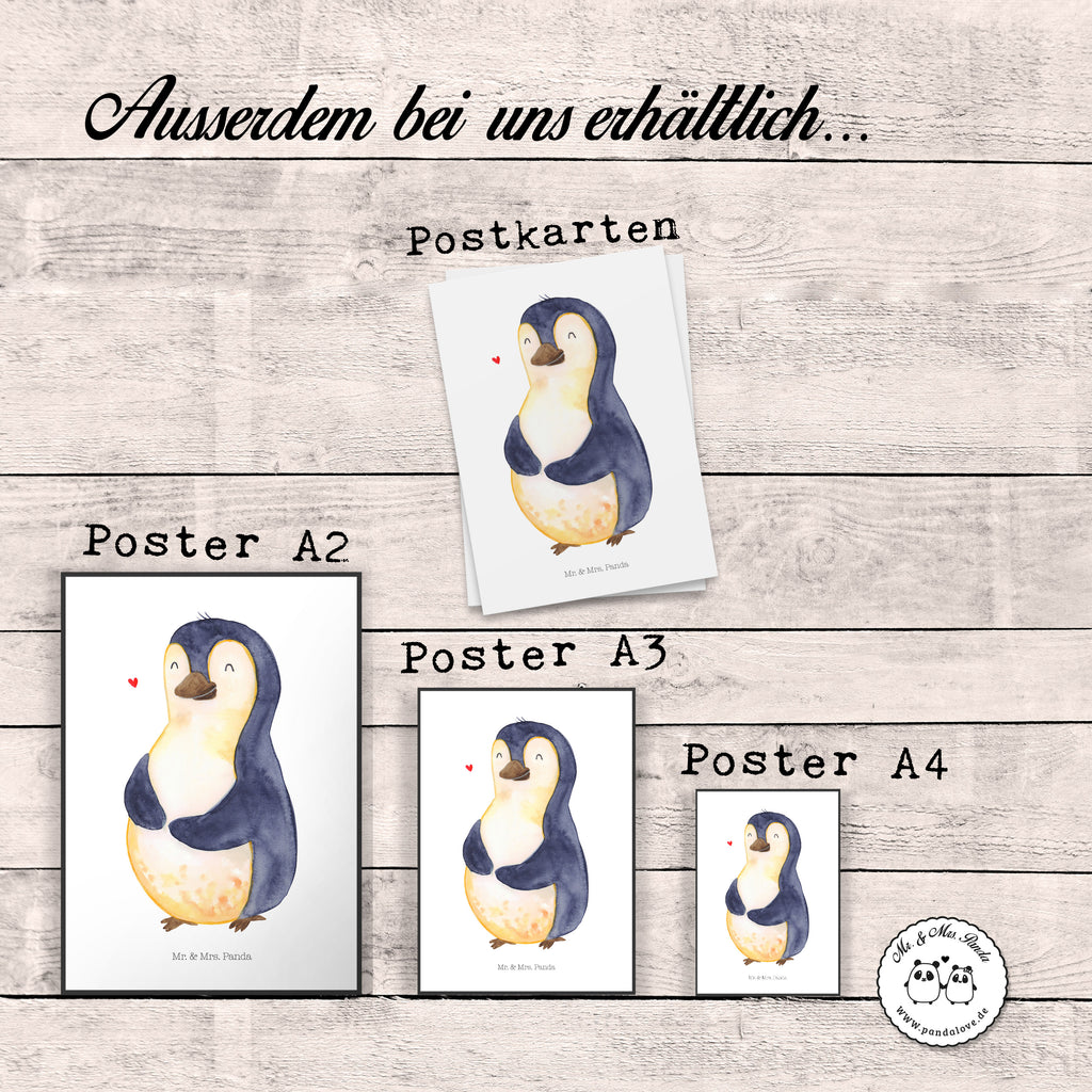 Poster Pinguin Diät Poster, Wandposter, Bild, Wanddeko, Küchenposter, Kinderposter, Wanddeko Bild, Raumdekoration, Wanddekoration, Handgemaltes Poster, Mr. & Mrs. Panda Poster, Designposter, Kunstdruck, Posterdruck, Pinguin, Pinguine, Diät, Abnehmen, Abspecken, Gewicht, Motivation, Selbstliebe, Körperliebe, Selbstrespekt