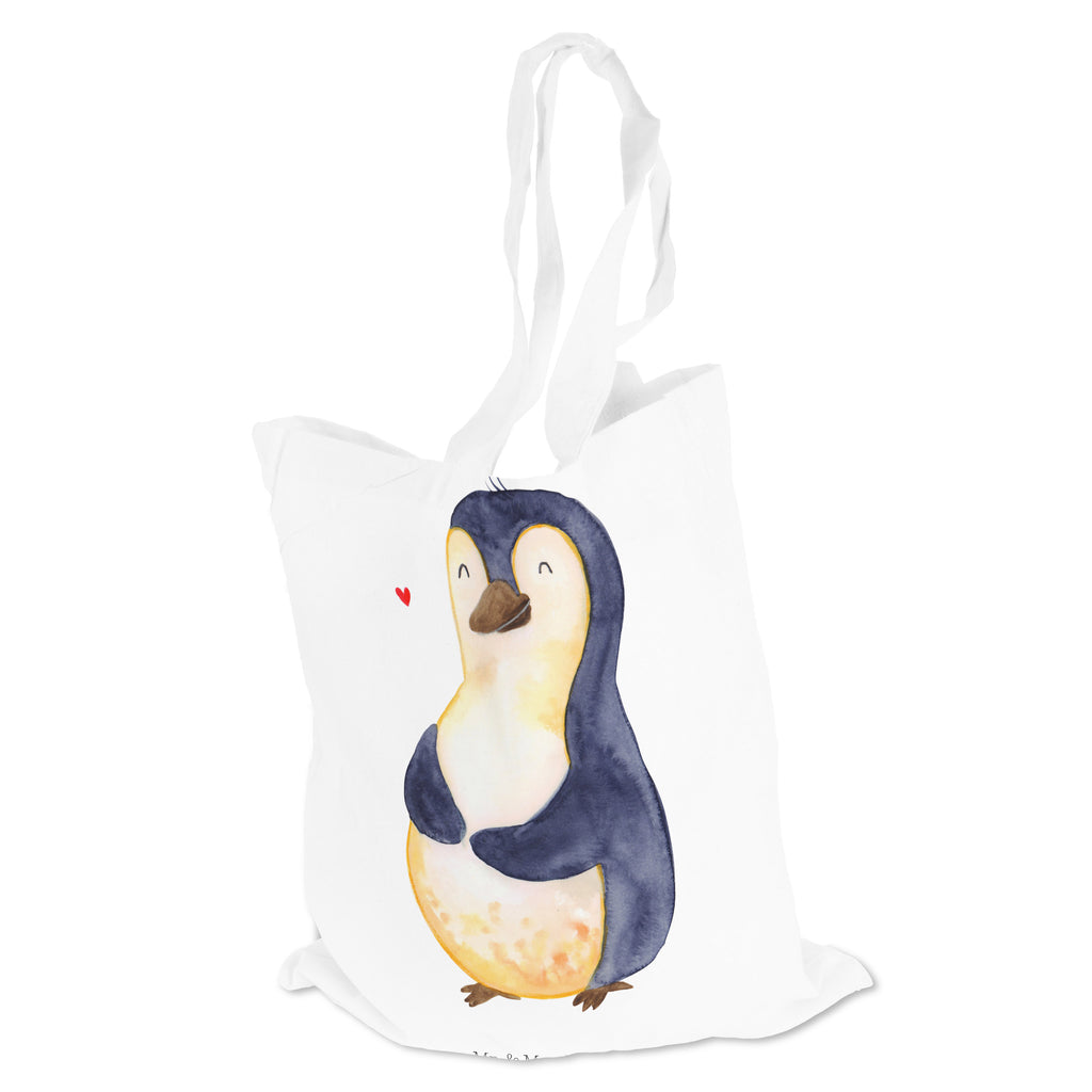 Tragetasche Pinguin Diät Beuteltasche, Beutel, Einkaufstasche, Jutebeutel, Stoffbeutel, Pinguin, Pinguine, Diät, Abnehmen, Abspecken, Gewicht, Motivation, Selbstliebe, Körperliebe, Selbstrespekt