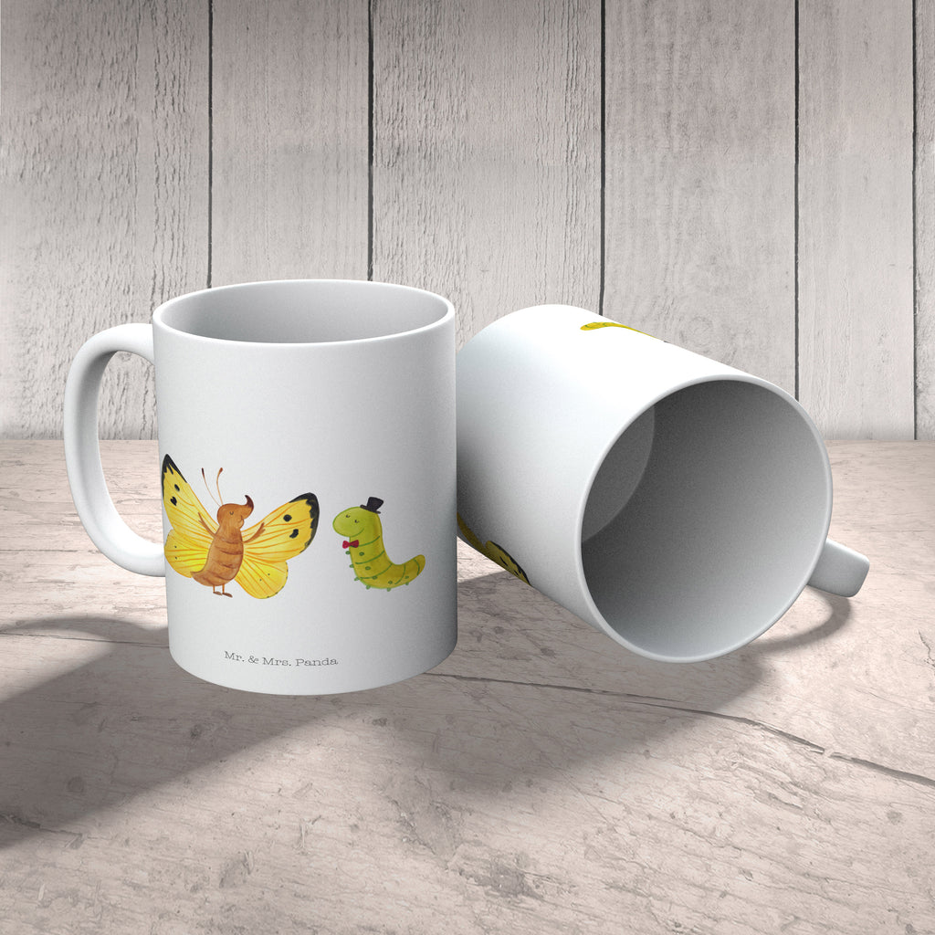 Kindertasse Raupe & Schmetterling Kunststoff Tasse, Kindergarten, Tasse, Trinkbecher, Camping Becher, Kaffeetasse, Kunststoffbecher, Kindergartenbecher, Outdoorgeschirr, Kunststoffgeschirr, Reisebecher, Reisetasse, Kinderbecher, Tiermotive, Gute Laune, lustige Sprüche, Tiere, Raupe, Schmetterling, Zitronenfalter, Entwicklung, Erwachsen werden, Kokon, Hut, Hütchen, Schönheit, Aufwachsen