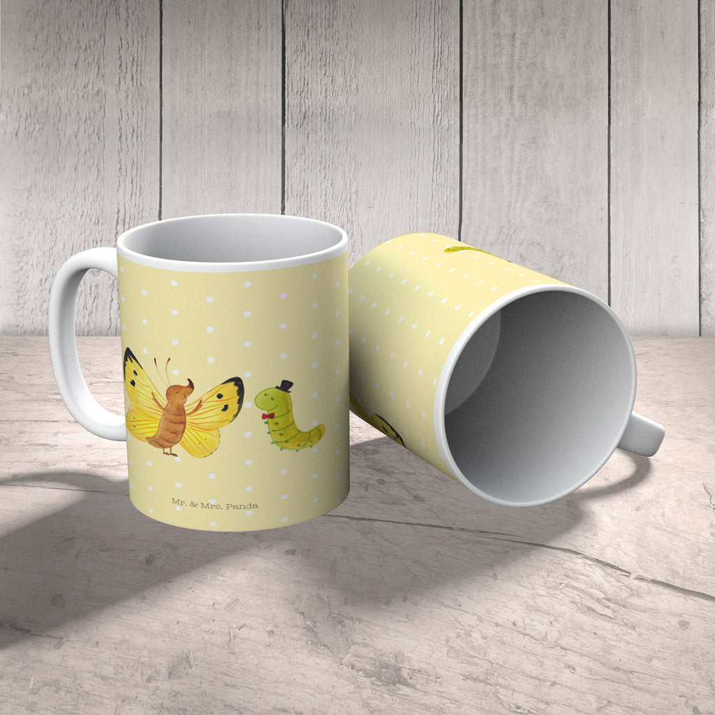 Kindertasse Raupe & Schmetterling Kunststoff Tasse, Kindergarten, Tasse, Trinkbecher, Camping Becher, Kaffeetasse, Kunststoffbecher, Kindergartenbecher, Outdoorgeschirr, Kunststoffgeschirr, Reisebecher, Reisetasse, Kinderbecher, Tiermotive, Gute Laune, lustige Sprüche, Tiere, Raupe, Schmetterling, Zitronenfalter, Entwicklung, Erwachsen werden, Kokon, Hut, Hütchen, Schönheit, Aufwachsen