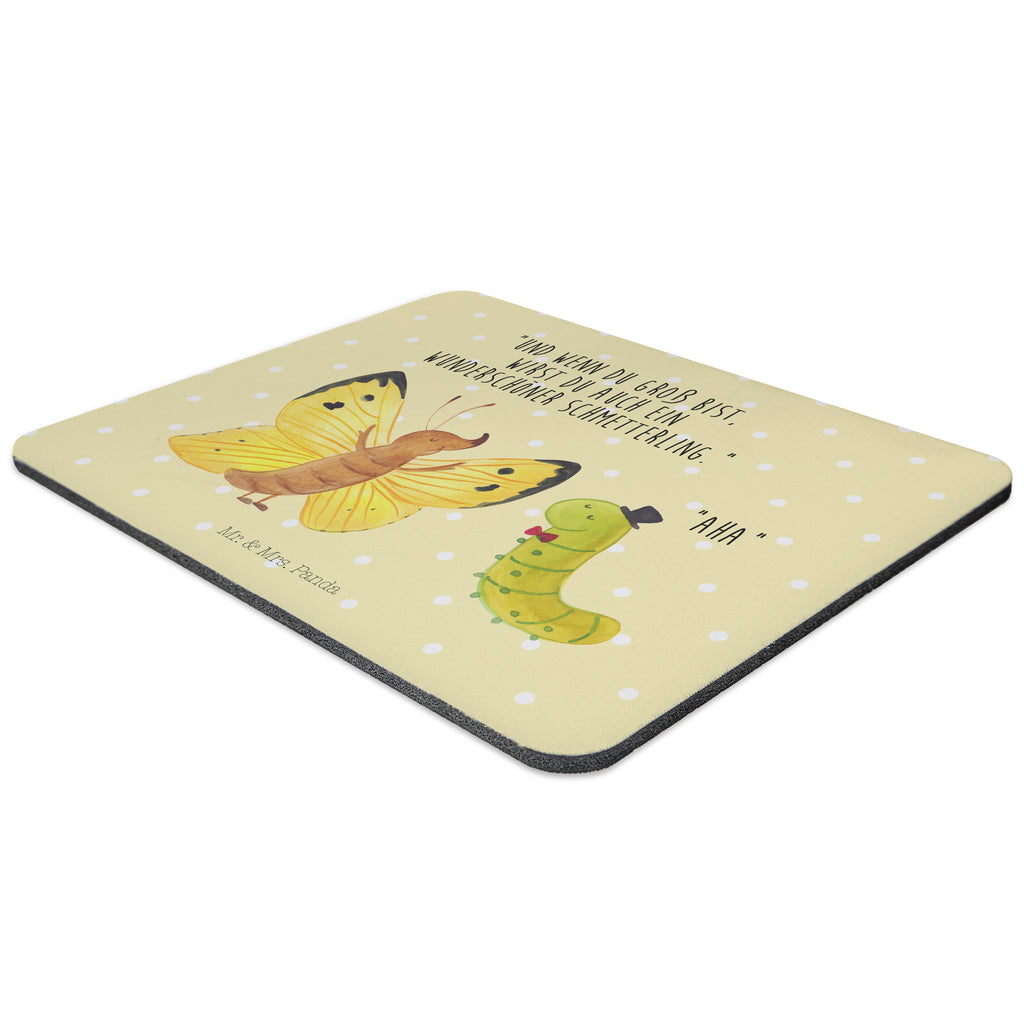 Mauspad Raupe & Schmetterling Mousepad, Computer zubehör, Büroausstattung, PC Zubehör, Arbeitszimmer, Mauspad, Einzigartiges Mauspad, Designer Mauspad, Tiermotive, Gute Laune, lustige Sprüche, Tiere, Raupe, Schmetterling, Zitronenfalter, Entwicklung, Erwachsen werden, Kokon, Hut, Hütchen, Schönheit, Aufwachsen