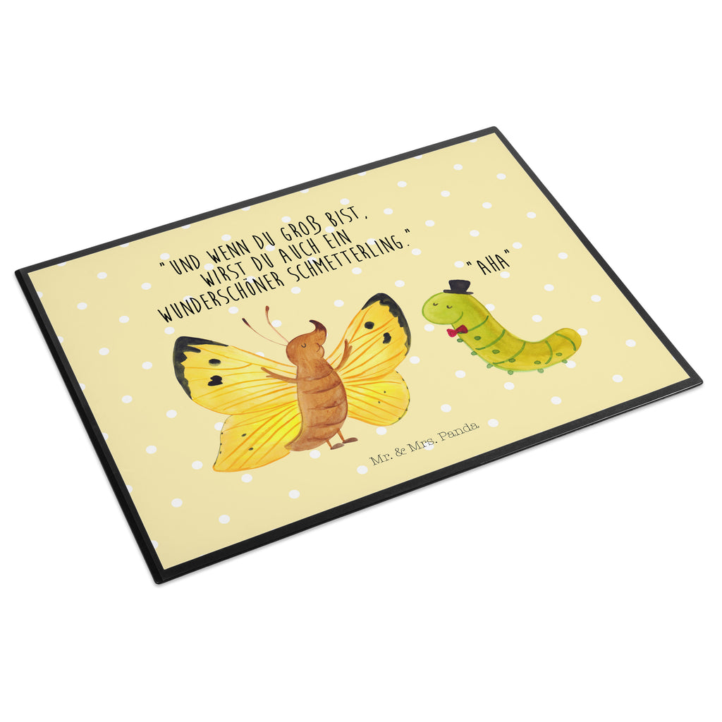Schreibtischunterlage Raupe & Schmetterling Schreibunterlage, Schreibtischauflage, Bürobedarf, Büroartikel, Schreibwaren, Schreibtisch Unterlagen, Schreibtischunterlage Groß, Tiermotive, Gute Laune, lustige Sprüche, Tiere, Raupe, Schmetterling, Zitronenfalter, Entwicklung, Erwachsen werden, Kokon, Hut, Hütchen, Schönheit, Aufwachsen