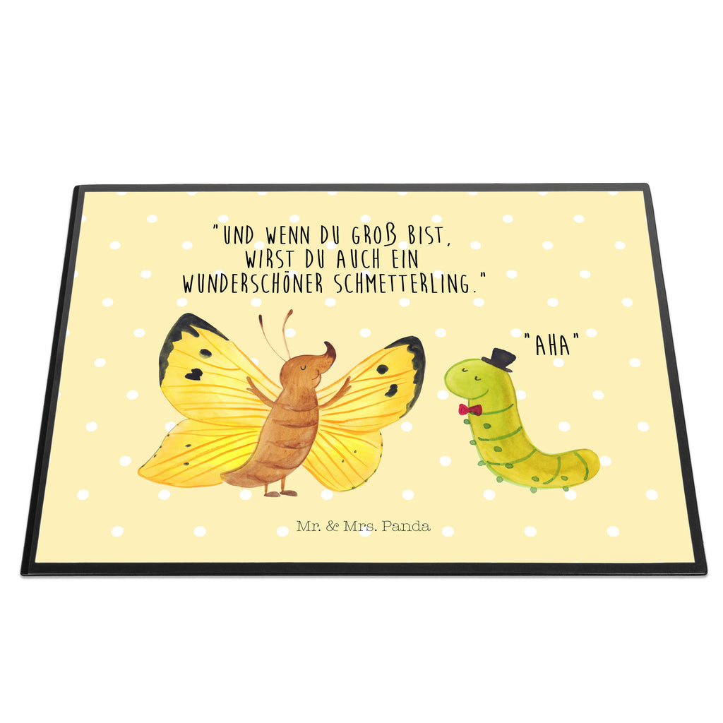 Schreibtischunterlage Raupe & Schmetterling Schreibunterlage, Schreibtischauflage, Bürobedarf, Büroartikel, Schreibwaren, Schreibtisch Unterlagen, Schreibtischunterlage Groß, Tiermotive, Gute Laune, lustige Sprüche, Tiere, Raupe, Schmetterling, Zitronenfalter, Entwicklung, Erwachsen werden, Kokon, Hut, Hütchen, Schönheit, Aufwachsen