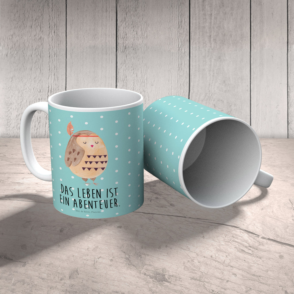 Kindertasse Eule Federschmuck Kunststoff Tasse, Kindergarten, Tasse, Trinkbecher, Camping Becher, Kaffeetasse, Kunststoffbecher, Kindergartenbecher, Outdoorgeschirr, Kunststoffgeschirr, Reisebecher, Reisetasse, Kinderbecher, Eule, Eule Deko, Owl, Das Leben ist ein Abenteuer, Reisespruch, Federschmuck, Dekoration